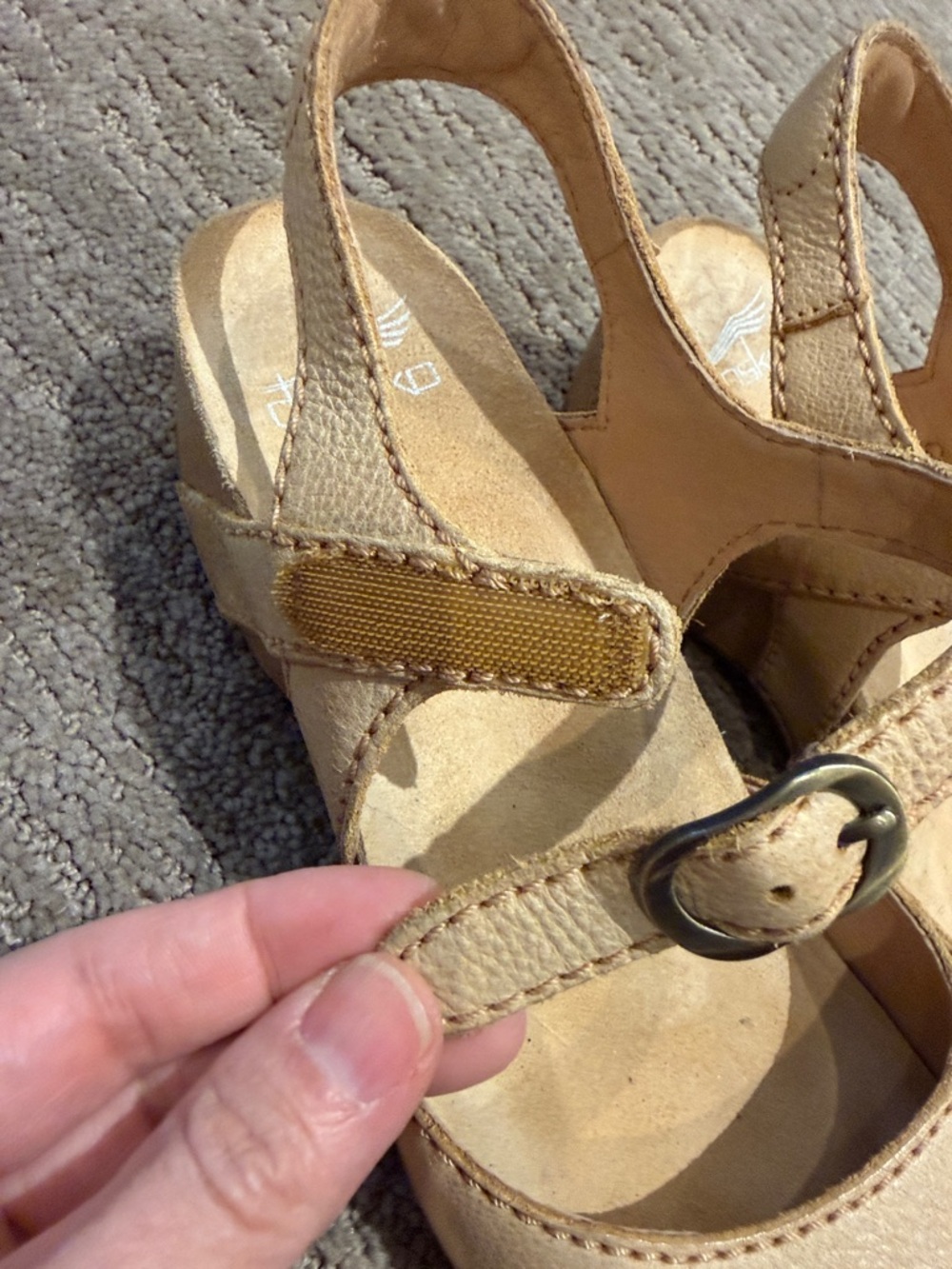 Dansko Tiffani Wedge Mary Jane Strap Shoes size 37 - Picture 6 of 9